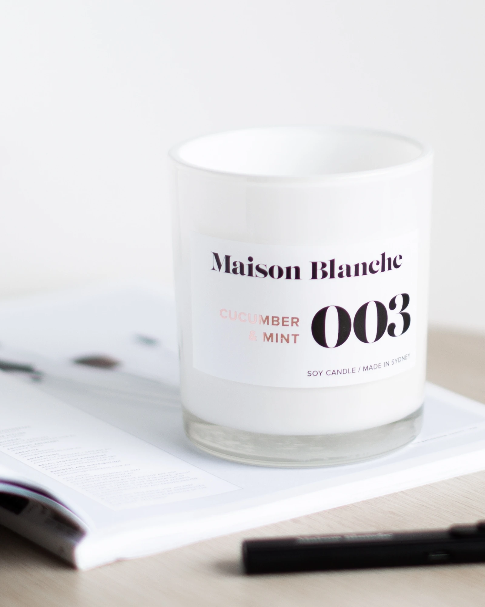 003 Cucumber & Mint - Large Candle