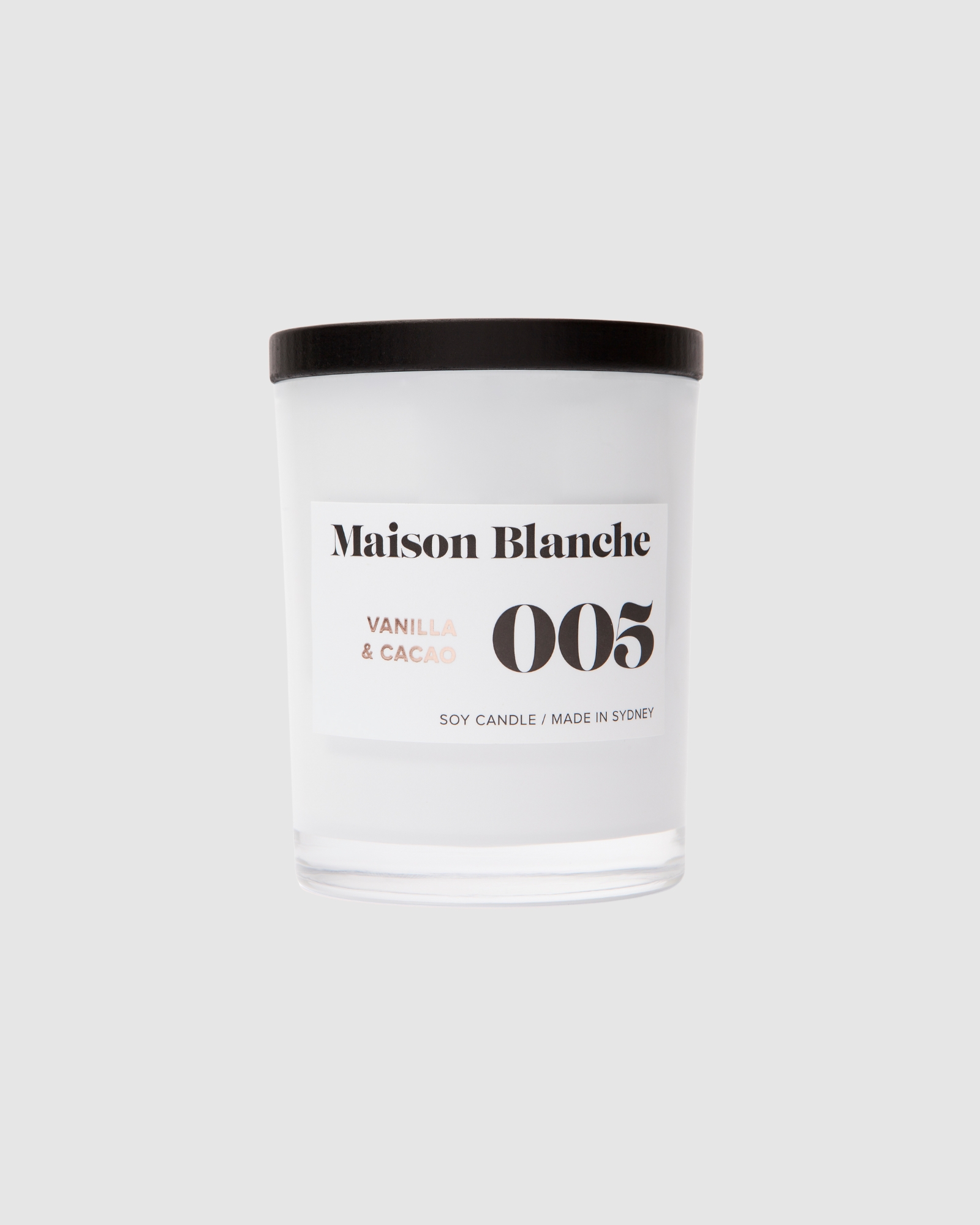 005 Vanilla & Cacao- Medium Candle