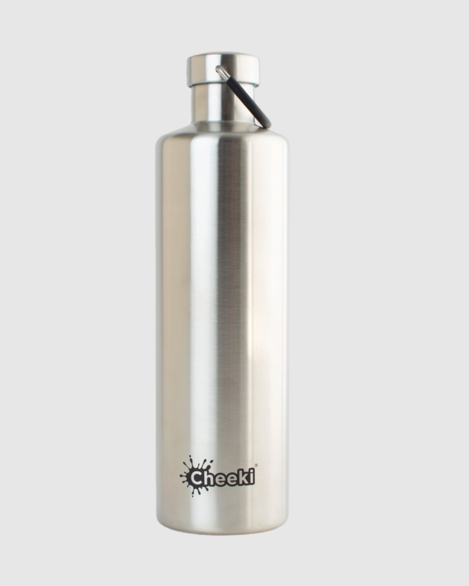1L Insulated Silver Water Bottle
