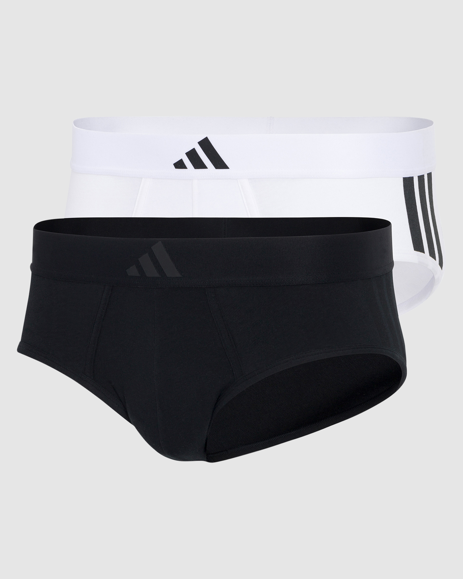 2 Pack Active Flex Cotton 3 Stripes Low Rise Brief Underwear