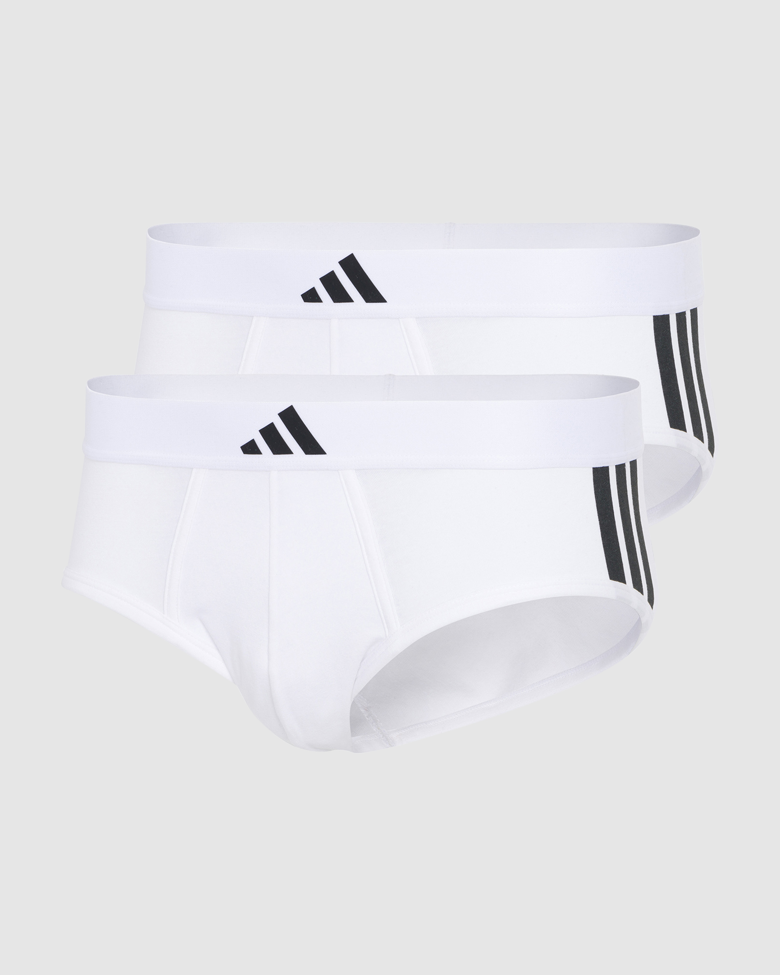 2 Pack Active Flex Cotton 3 Stripes Low Rise Brief Underwear