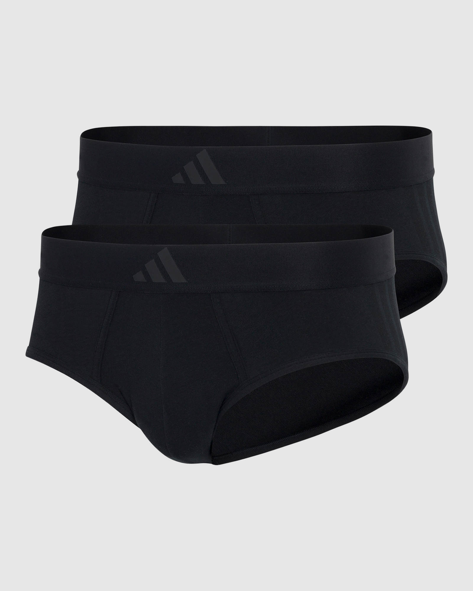 2 Pack Active Flex Cotton 3 Stripes Low Rise Brief Underwear