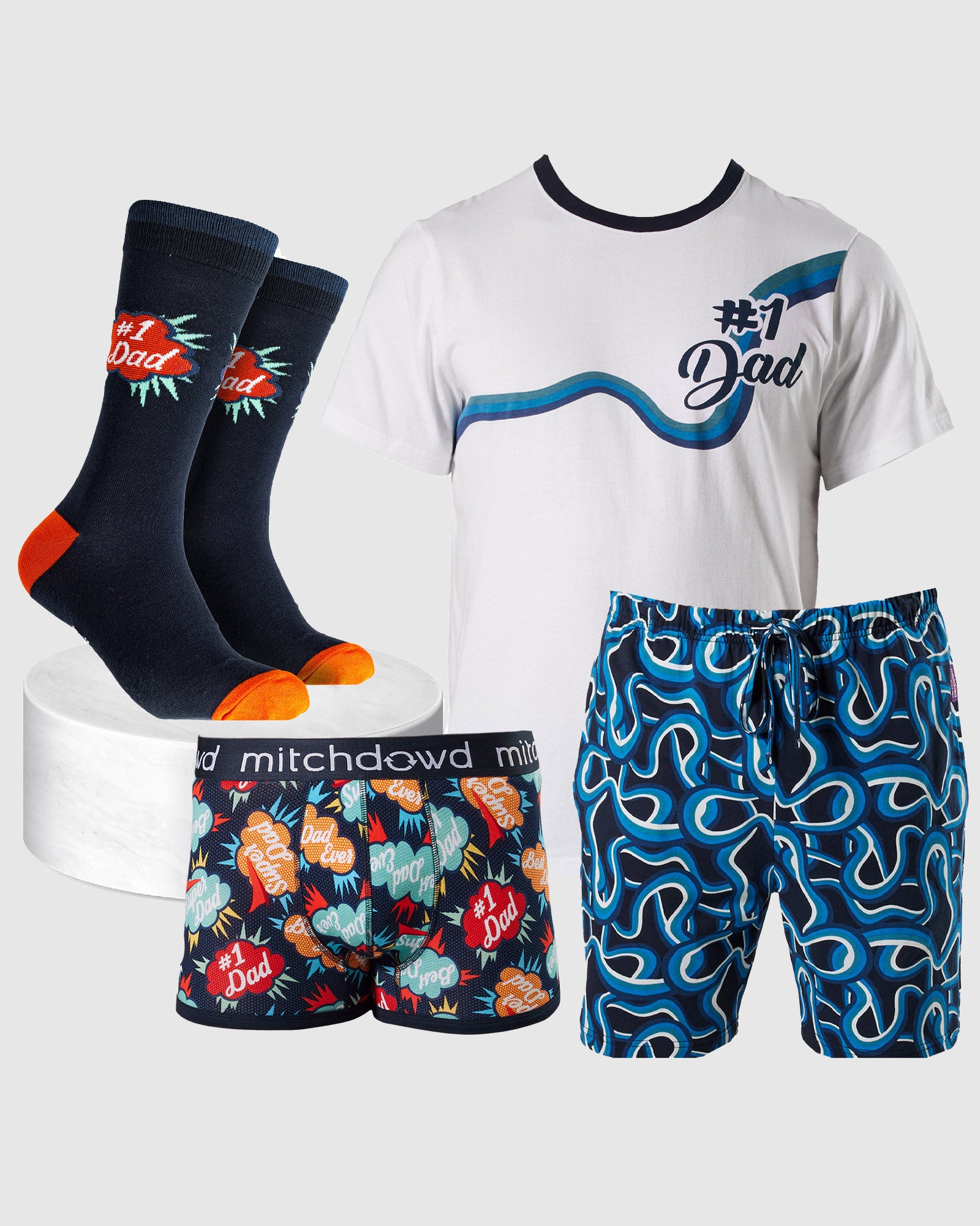 #1 Dad Gift Value Pack - Blue