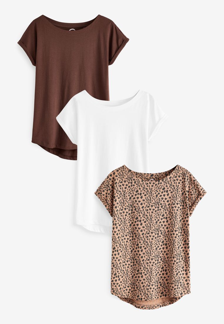 100% Cotton Cap Sleeve T-Shirts 3 Pack