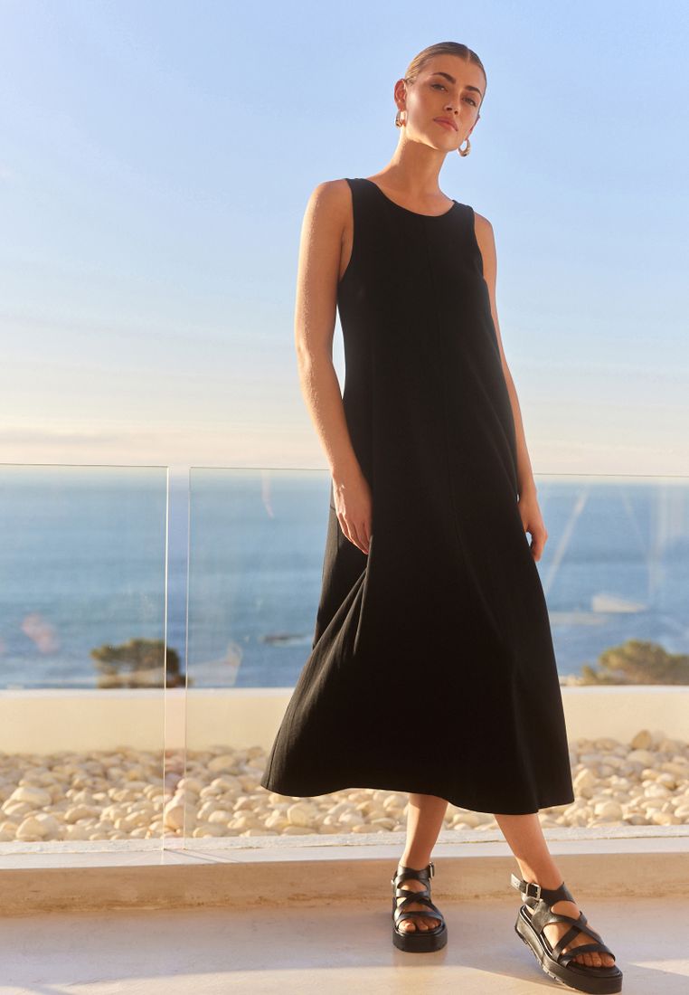 100% Cotton Jersey Sleeveless Summer Dress