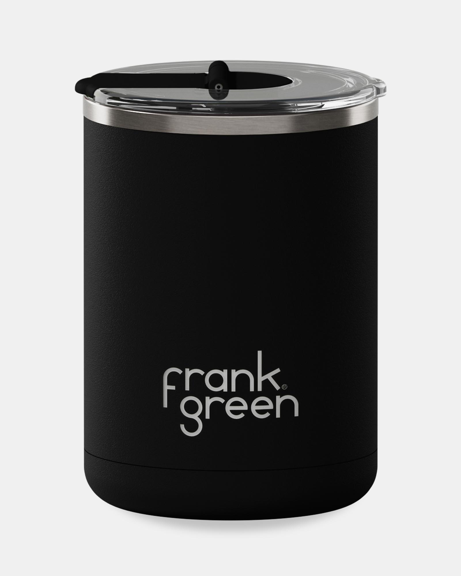 12oz Stainless Steel Ceramic Cup With Hinged Lid