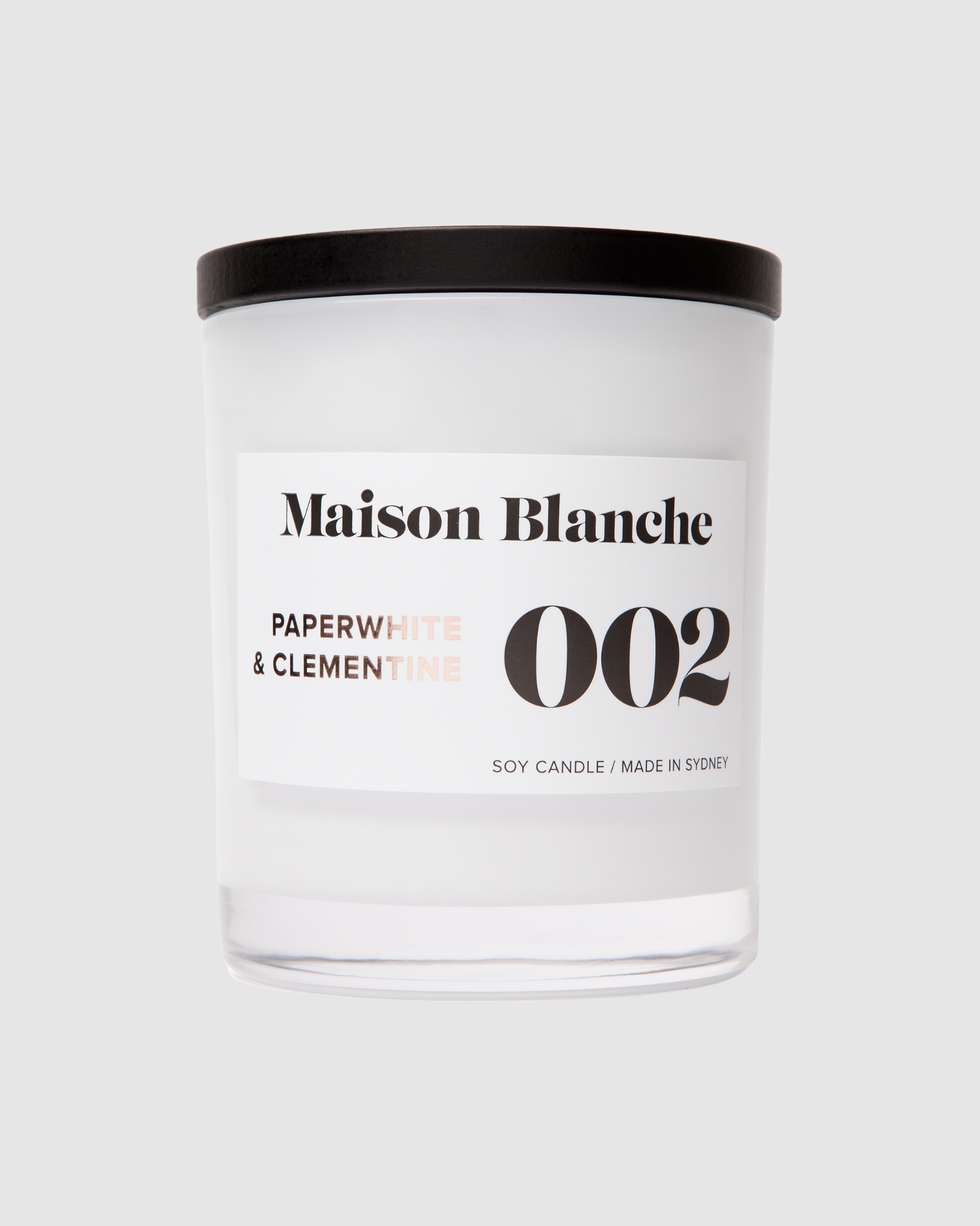 002 Paperwhite & Clementine - Large Candle